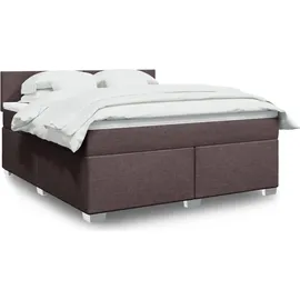 vidaXL Boxspringbett 180 x 200 cm Dunkelbraun