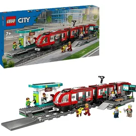 LEGO City Straßenbahn mit Haltestelle