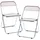 [en.casa] Stühle, Pornainen 2er Set Rosa, transparent