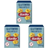 Barilla Pasta Glutenfreie Tagliatelle aus köstlichem Mais und Reis – perfekt für Menschen mit Zöliakie oder Glutenunverträglichkeit 300 g (Packung mit 3)