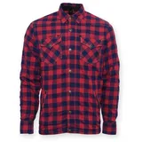 Bores Lumberjack Premium Motorradjacke Rot/Blau XL