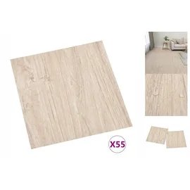 vidaXL Pvc-fliesen Selbstklebend 55 Stk. 5,11 M2 Hellbraun Vidaxl