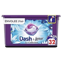 Dash Allin1 Pods La Collection Envolée d'Air Waschmittel in Kapseln, 32 Waschgänge, 32 Stück