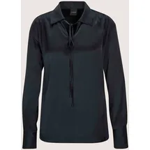 Madeleine Langarmbluse Elegante Bluse mit V-Ausschnitt Blau 46