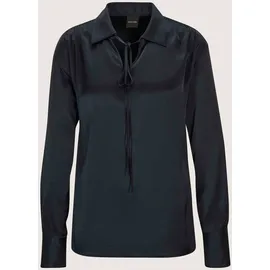 Madeleine Langarmbluse Elegante Bluse mit V-Ausschnitt Blau 46