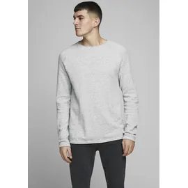 JACK & JONES Hill Knit Pullover Light Grey Melange 2XL