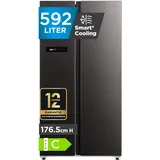 Midea MDRS791MIC28 Side-by-Side (592 l, 1775 mm hoch, Schwarz)