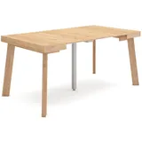 SKRAUT HOME Ausziehbarer Tisch 160 x 90 x 73 cm beige