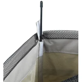Wenko Wäschesammler Corno Taupe, stabiler schmaler Wäschekorb mit Rollen und Deckel, Wäschetruhe aus 100% Polyester, Fassungsvermögen 43 L, (B x 60 x 40 cm
