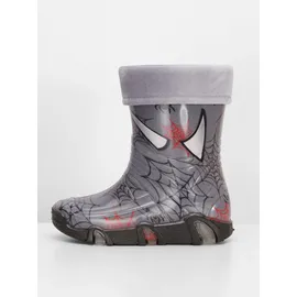 Ladeheid Kinder Mädchen Jungen Gummistiefel Gefüttert Swk40 (Dunkelgrau Spinnen 40, 21/22 Eu)