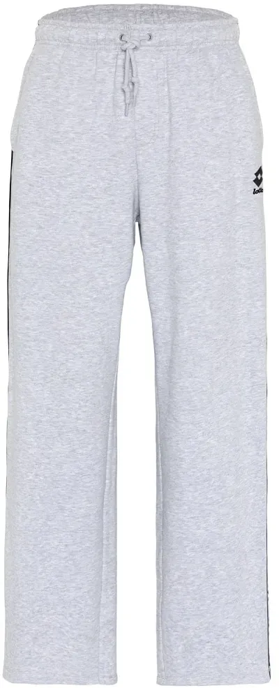 Sweathose LOTTO, Herren, Gr. M (48/50), Normalgrößen, high, rise, 75% Baumwolle, 22% Polyester, 3% Viskose, meliert, loose fit lang, Hosen Sweathose, - im Retrodesign (Calcio '93)