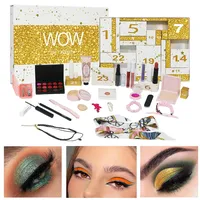 Weihnachts-Beauty-Adventskalender – 2024 Make-up, Beauty-Adventskalender, Make-up-Komplettset Mit Lippenstift, Lipgloss, Concealer, Lidschatten, Rouge, Geschenk Für Frauen Zu Weihnachten