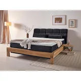 Home Affaire Boxspringbett »Villads«, Liegefläche: 180/200 cm, Inside-Boxspring-Unterbau, recycelte Stoffe schwarz