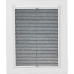 Dachfensterplissee SUNLINES "Young Style Energy Saving", grau (silbergrau, weiß), B:117,40cm H:136,10cm, Obermaterial: 100% Polyester, Plissees, mit Energiespareffekt, mit Führungsschienen