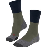 Falke Herren Wandersocken TK2 Explore M SO Wolle antiblasen dick 1 Paar, Grün (Herb 39-41