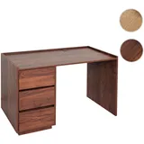 Mendler Schreibtisch HWC-J78 Walnuss-Optik