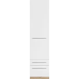 Priess Wäscheschrank Barcelona 48 x 193 x 54 cm Weiß/Beige