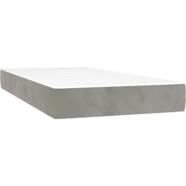 vidaXL Boxspringbett 80 x 200 cm Hellgrau