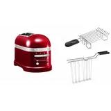 KitchenAid Paket 1, Toaster + Brötchenaufsatz Artisan 5KMT2204 Farbe:Liebesapfelrot