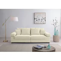 Big-Sofa ATLANTIC HOME COLLECTION "Bjoern" Sofas Gr. B/H/T: 233cm x 88cm x 111cm, Cord, beige (creme) mit Cord-Bezug, XXL-Sitzfläche, Federkern, frei im Raum stellbar