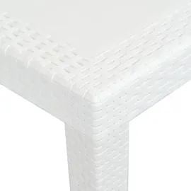 vidaXL Gartentisch 220 x 90 x 72 cm weiß