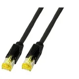 EFB K3130.2 RJ45 Patchkabel Cat.6A S/FTP PUR Cat.7 Rohkabel TM31 schwarz 2m K31302