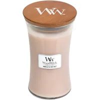 Woodwick Hourglass große Duftkerze 610 g beige