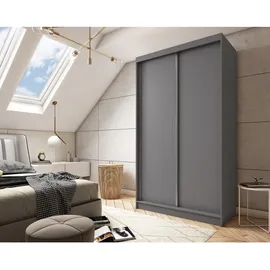 masseno Schwebetürenschrank SOFIA 120 x 216 x 61 cm Grau