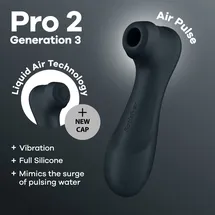 Satisfyer Pro 2 Generation 3 Liquid Air Schwarz