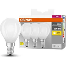 osram homelighting LED-Birne 5,5W E14 Warmweiß 3 St.