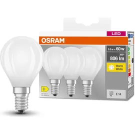 osram homelighting LED-Birne 5,5W E14 Warmweiß 3 St.