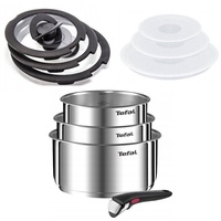 TEFAL INGENIO EMOTION INOX TOPFSET 10-TEILIG TÖPFE GLASDECKELN ABNEHMBAREN GRIFF