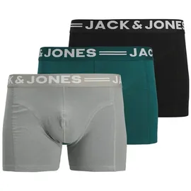 JACK & JONES SENSE TRUNKS unifarben grau L 3er Pack