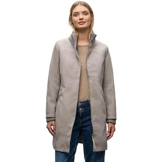 STREET ONE Damen 2005340 Mantel mit Strickdetails, Sandy Mocca Mel, 40