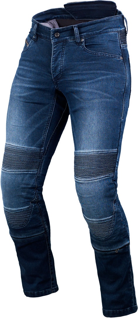 Macna Individi Motorfiets Jeans, blauw, 28 Voorman