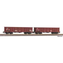 PIKO Offener Güterwagen 2er Set Eaos mit Graffiti 28310 H0