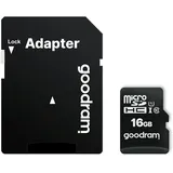 Goodram microSDHC 16GB Class 10 UHS-I + SD-Adapter