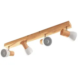 Lindby - Thorin 4 Deckenleuchte Wood/White
