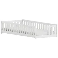 Kids Collective Jugendbett mit Rausfallschutz 80 x 160 cm Kiefer weiß