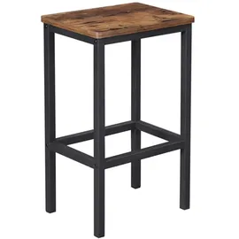 OEM Barhocker 30 x 65 x 40 cm Dunkelbraun/Schwarz