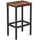OEM Barhocker 30 x 65 x 40 cm Dunkelbraun/Schwarz