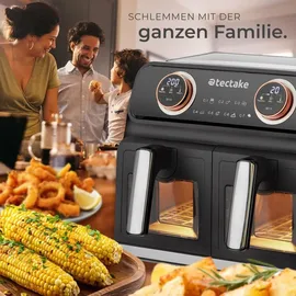 Tectake Heißluftfritteuse Samurai schwarz