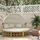 Outsunny Sonneninsel Set 4-tlg. Creme