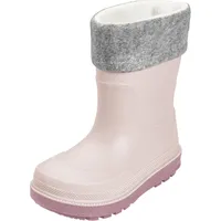 Playshoes Regenstiefel mit Futter (Herausnehmbar) Unisex Kinder Gummistiefel, Rosa Socke, 26 EU
