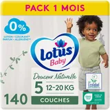 lotus baby / essity italy spa Lotus Baby Douceur Naturelle Windeln, Größe 5 (12-20 kg), 1 Monat, 140 Windeln