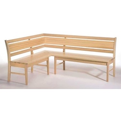 Iseo Eckbank Holz mit Polster