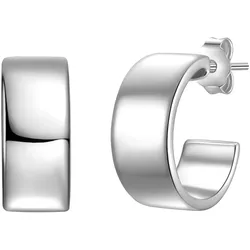 Glanzstücke München Creolen Sterling Silber in Silber   Damen 