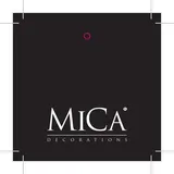 Mica decorations Laterne Yodi 25 x 23,5 cm Braun