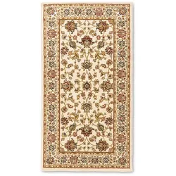 Orientteppich Kaschan 80 x 150 cm Polypropylen Beige Creme