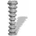 vidaXL Maschendrahtzaun 25 x 0,8 m Silber
